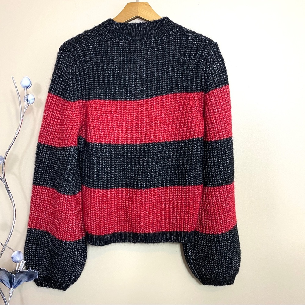 La Ligne Knit Alpaca Wool Balloon Sleeve Sweater - Picture 5 of 6